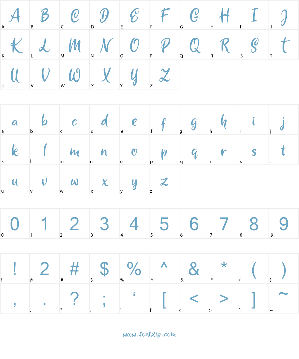 Sunday Cream Font Character